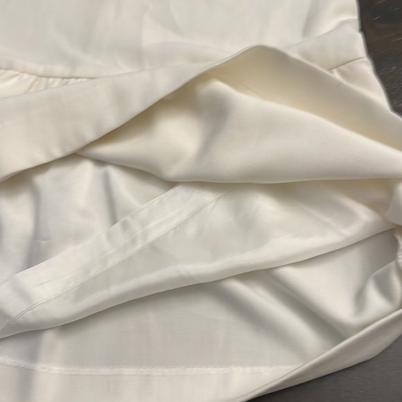 SANDRO white mock neck drop waist ruffled mini dress women’s XS | 0 - Picture 8 of 8